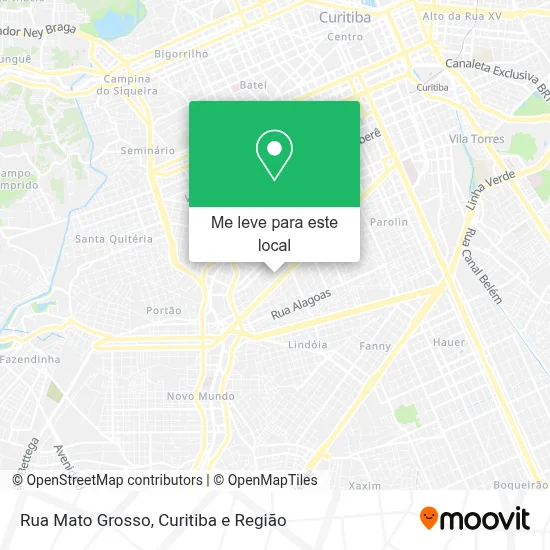 Rua Mato Grosso mapa
