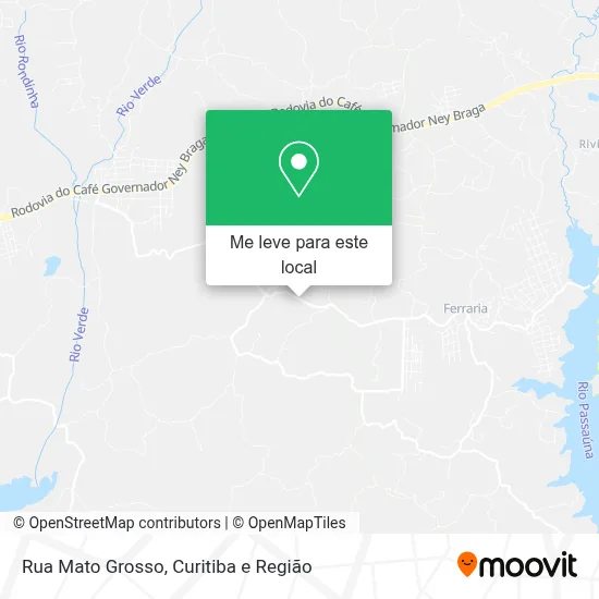 Rua Mato Grosso mapa