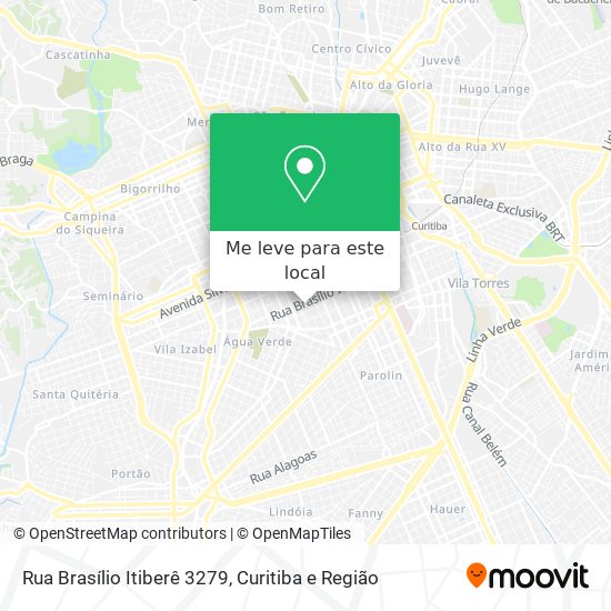 Rua Brasílio Itiberê 3279 mapa