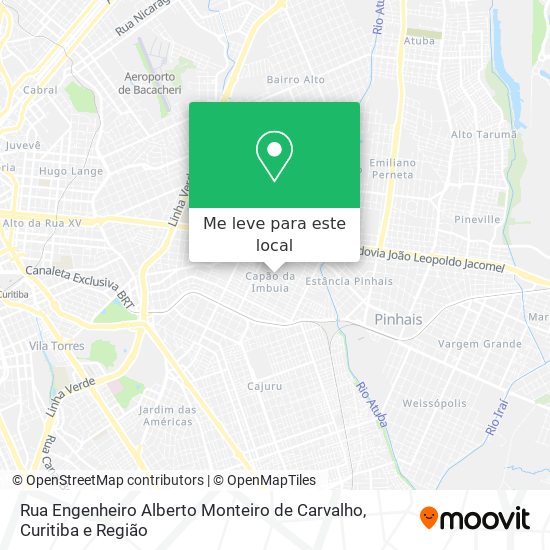 Rua Engenheiro Alberto Monteiro de Carvalho mapa
