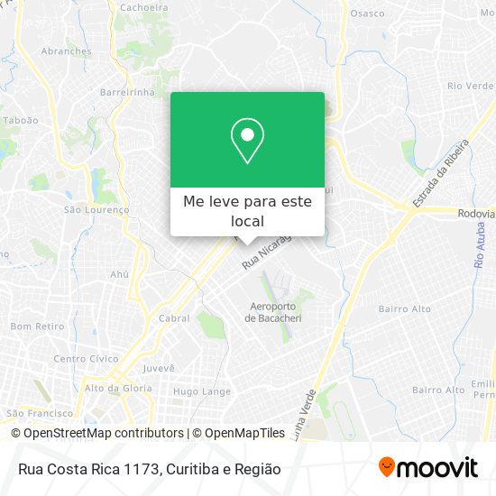 Rua Costa Rica 1173 mapa