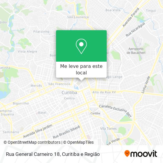 Rua General Carneiro 18 mapa