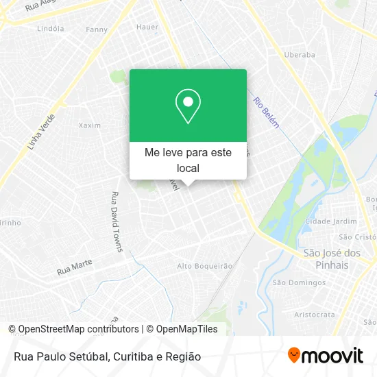 Rua Paulo Setúbal mapa