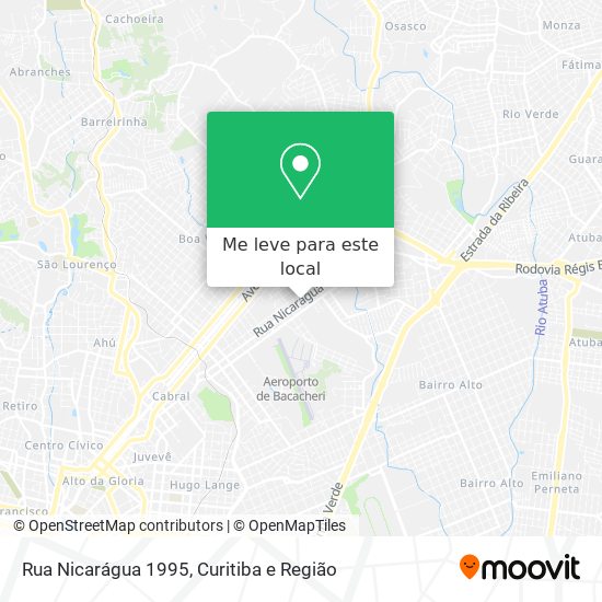 Rua Nicarágua 1995 mapa