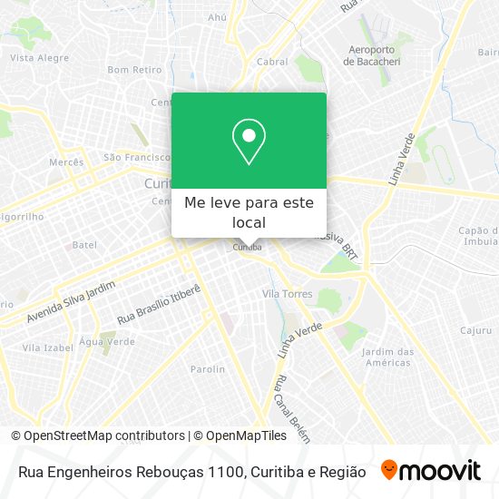 Rua Engenheiros Rebouças 1100 mapa