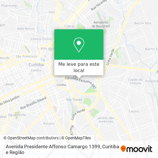 Avenida Presidente Affonso Camargo 1399 mapa