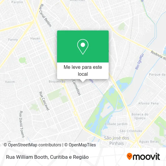 Rua William Booth mapa