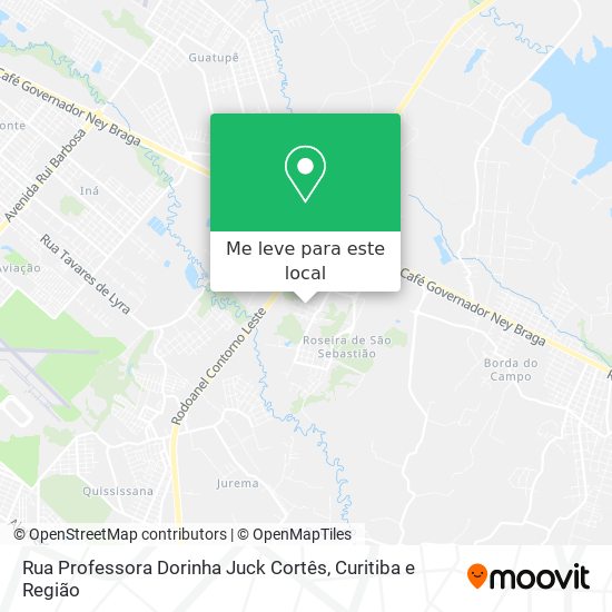 Rua Professora Dorinha Juck Cortês mapa