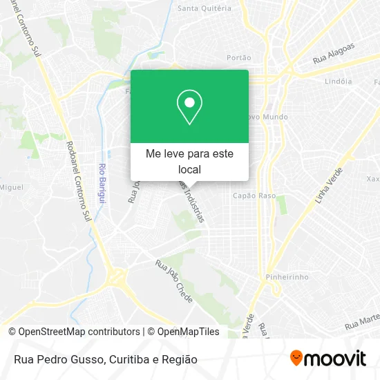 Rua Pedro Gusso mapa