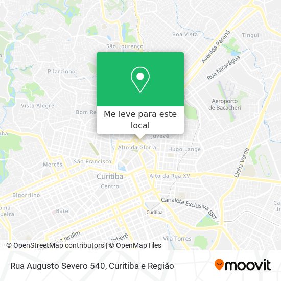 Rua Augusto Severo 540 mapa