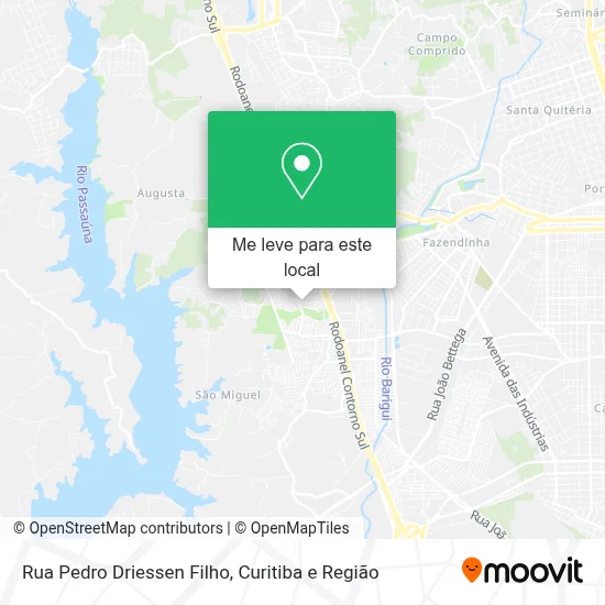 Rua Pedro Driessen Filho mapa