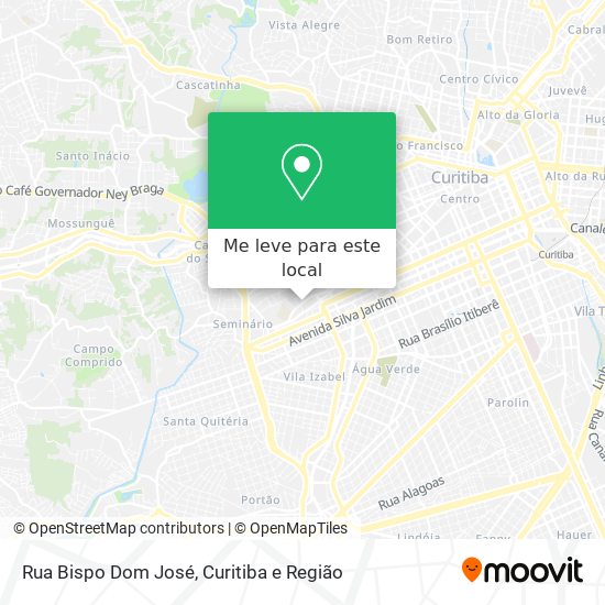 Rua Bispo Dom José mapa