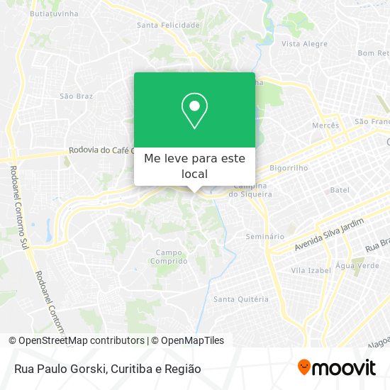 Rua Paulo Gorski mapa