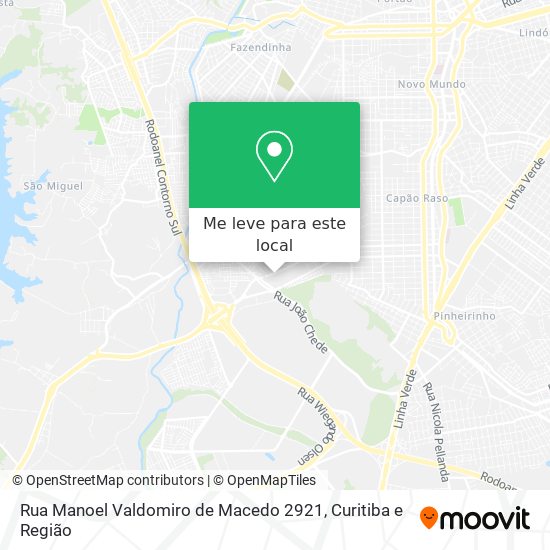 Rua Manoel Valdomiro de Macedo 2921 mapa