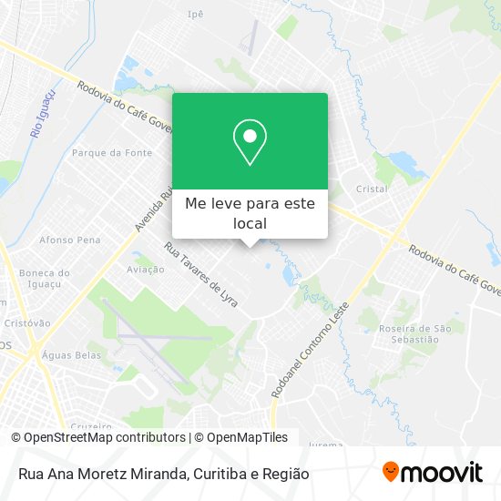 Rua Ana Moretz Miranda mapa