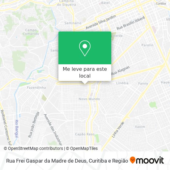 Rua Frei Gaspar da Madre de Deus mapa