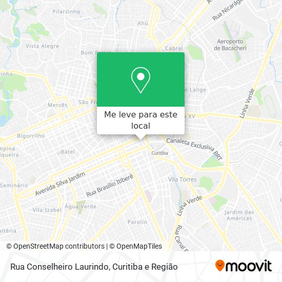 Rua Conselheiro Laurindo mapa