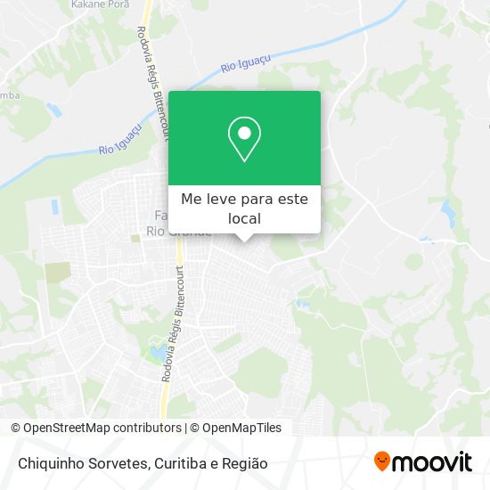 Chiquinho Sorvetes mapa