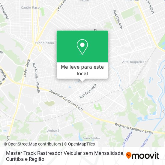 Master Track Rastreador Veicular sem Mensalidade mapa