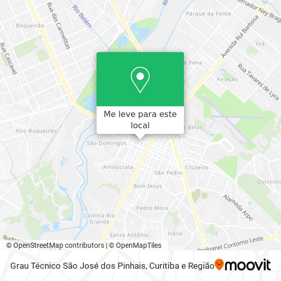 Grau Técnico São José dos Pinhais mapa