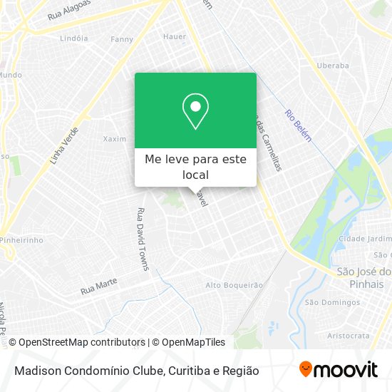 Madison Condomínio Clube mapa