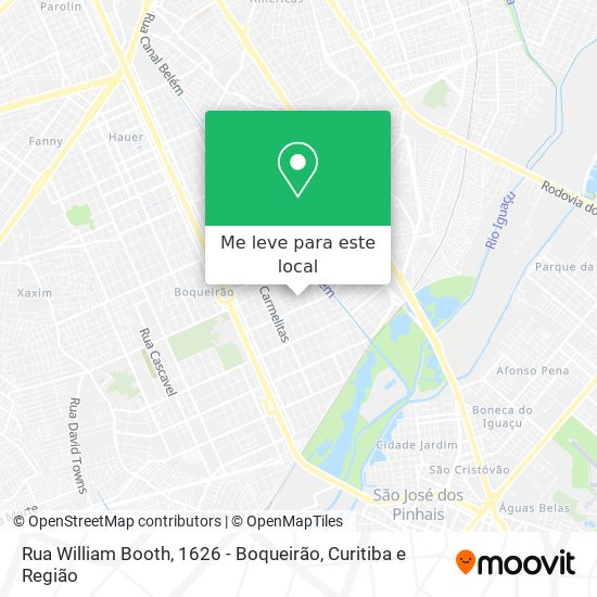 Rua William Booth, 1626 - Boqueirão mapa