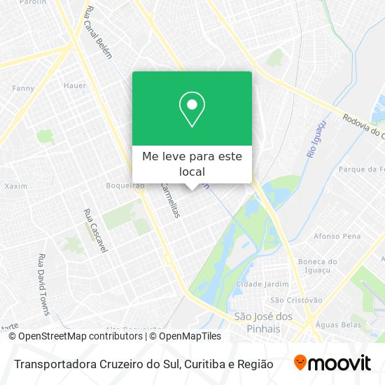 Transportadora Cruzeiro do Sul mapa