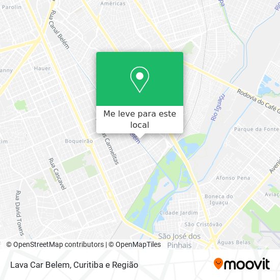 Lava Car Belem mapa