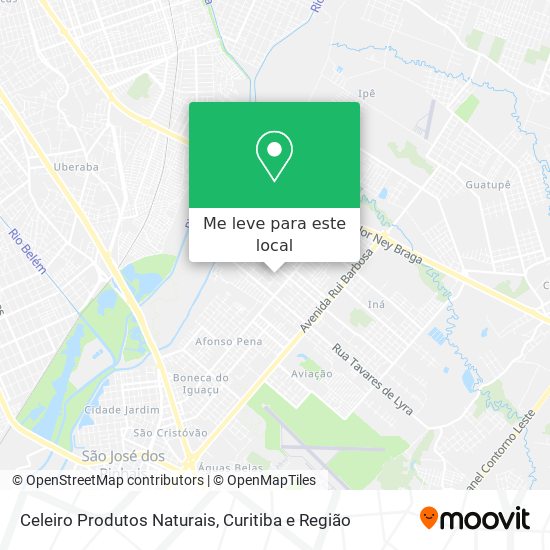 Celeiro Produtos Naturais mapa
