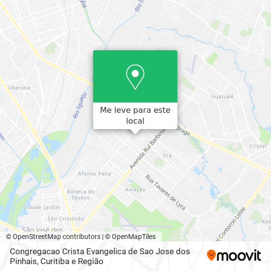 Congregacao Crista Evangelica de Sao Jose dos Pinhais mapa