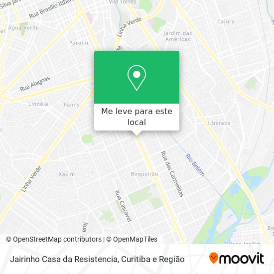 Jairinho Casa da Resistencia mapa