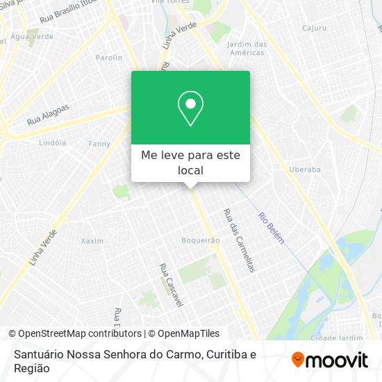 Santuário Nossa Senhora do Carmo mapa