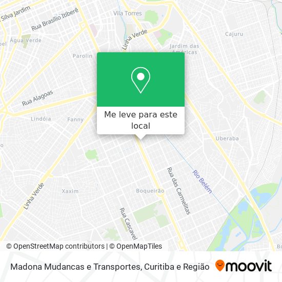 Madona Mudancas e Transportes mapa