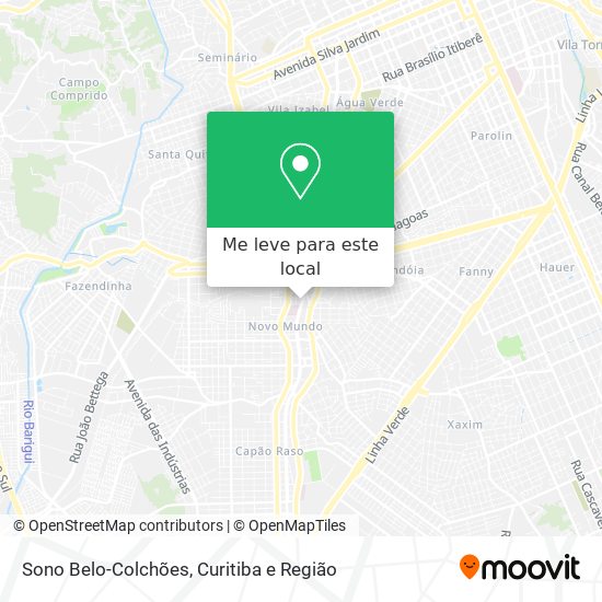 Sono Belo-Colchões mapa