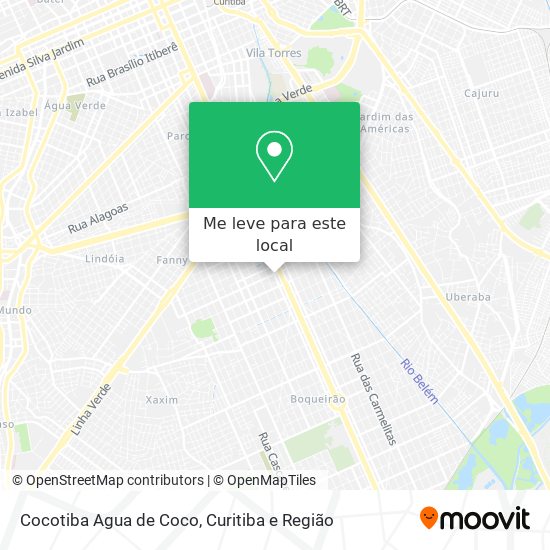 Cocotiba Agua de Coco mapa