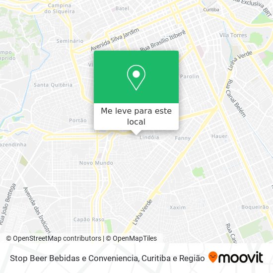 Stop Beer Bebidas e Conveniencia mapa
