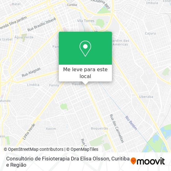 Consultório de Fisioterapia Dra Elisa Olsson mapa