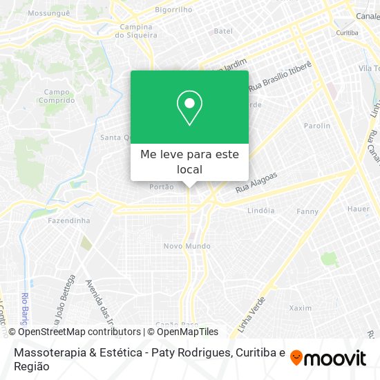 Massoterapia & Estética - Paty Rodrigues mapa