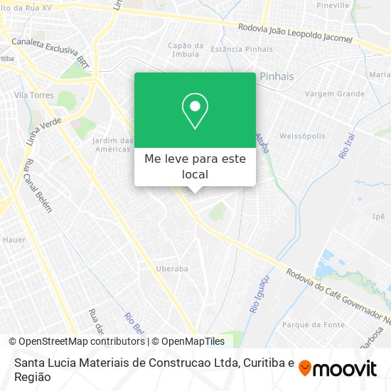 Santa Lucia Materiais de Construcao Ltda mapa