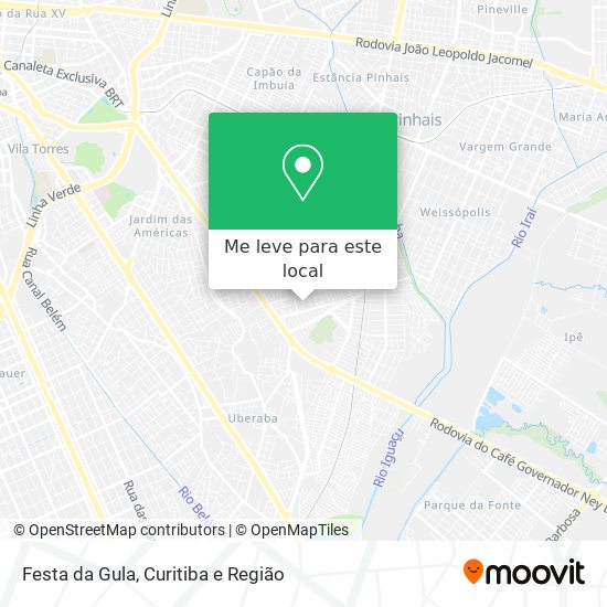 Festa da Gula mapa