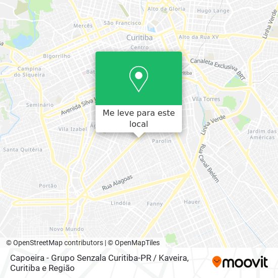 Capoeira - Grupo Senzala Curitiba-PR / Kaveira mapa