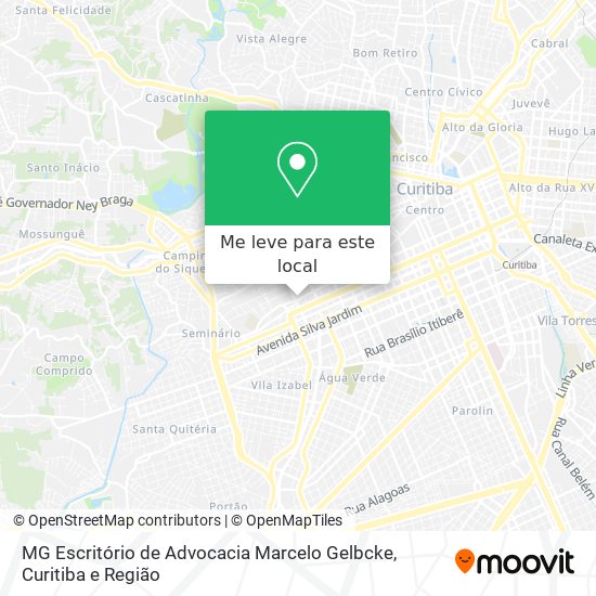 MG Escritório de Advocacia Marcelo Gelbcke mapa