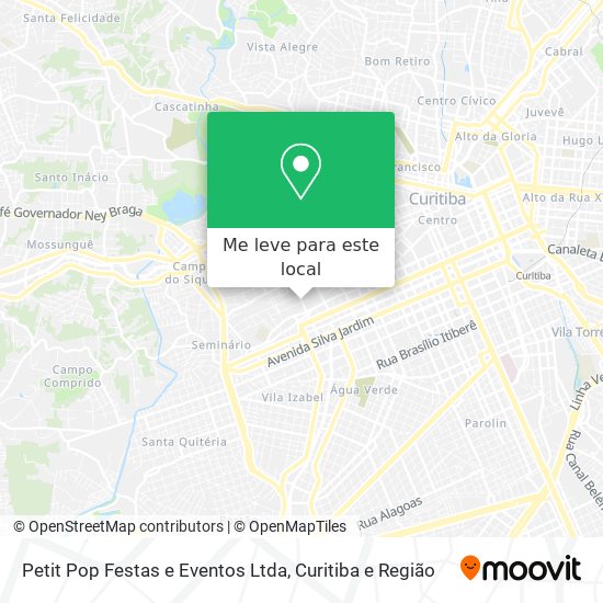 Petit Pop Festas e Eventos Ltda mapa