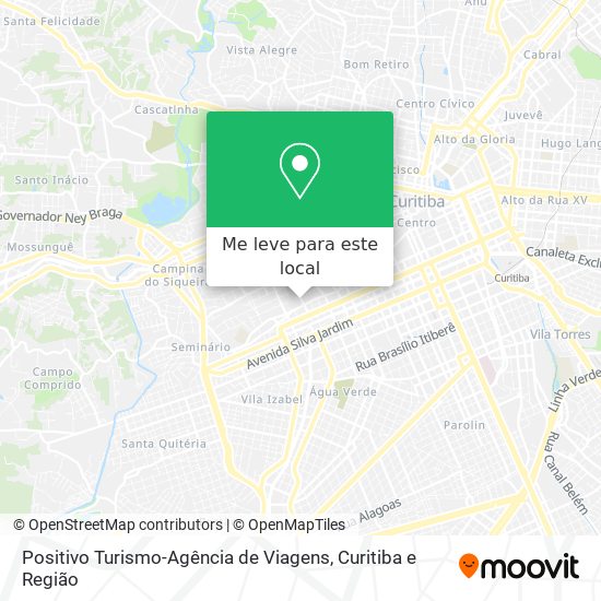 Positivo Turismo-Agência de Viagens mapa