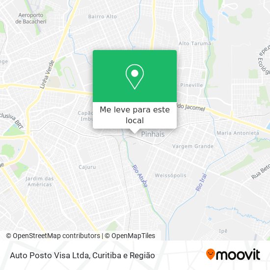 Auto Posto Visa Ltda mapa