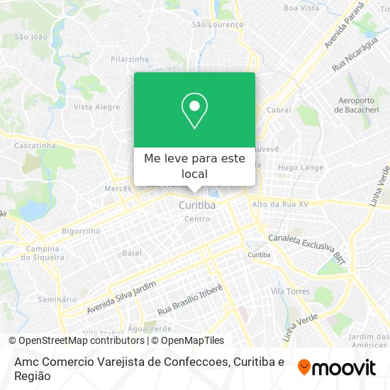 Amc Comercio Varejista de Confeccoes mapa