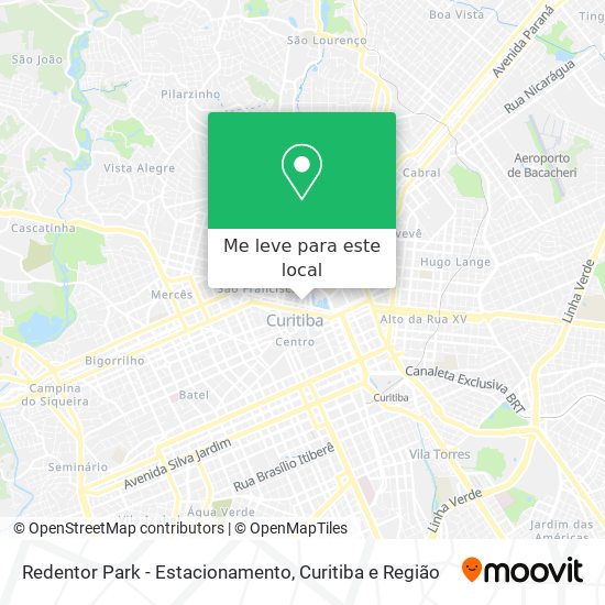 Redentor Park - Estacionamento mapa