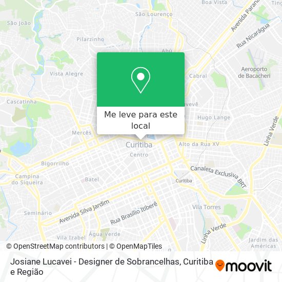 Josiane Lucavei - Designer de Sobrancelhas mapa
