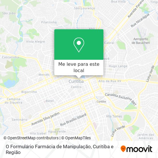 O Formulário Farmácia de Manipulação mapa