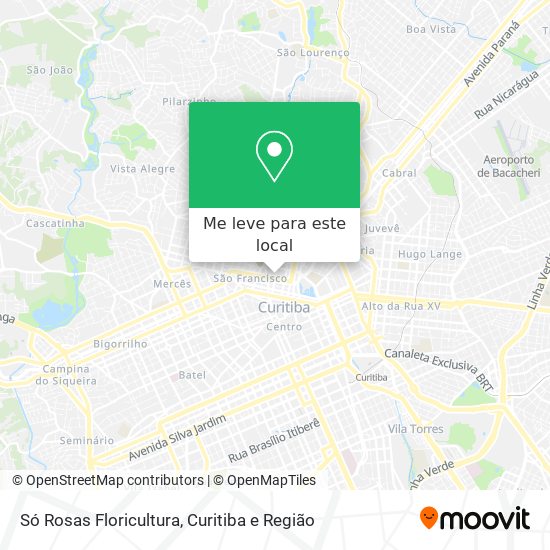 Só Rosas Floricultura mapa